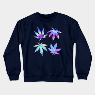 Cannabis Leaf Purple Kush Crewneck Sweatshirt